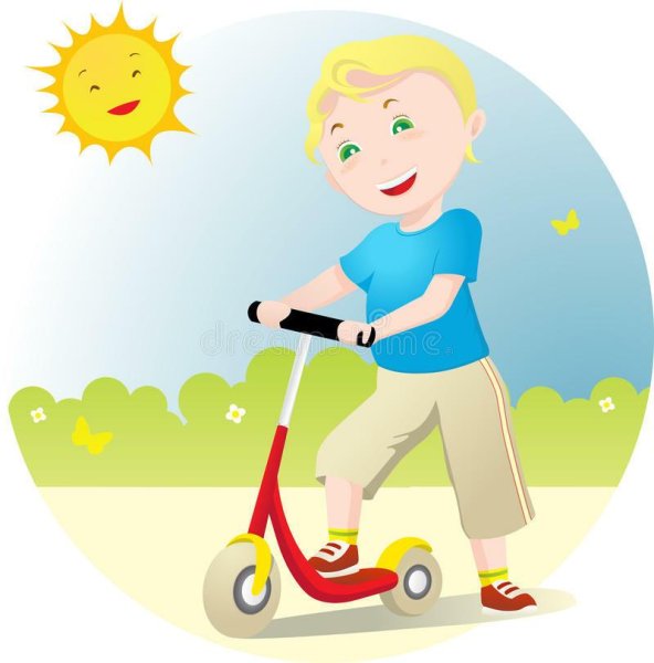 Дети на беговелах