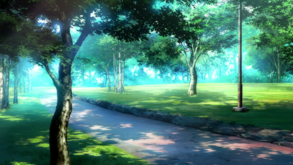 Луг с цветами арт