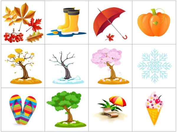 Лото «времена года»