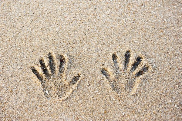 Отпечаток на песке