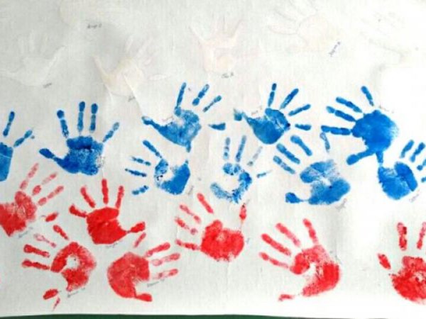 Нетрадиционное рисование флаг