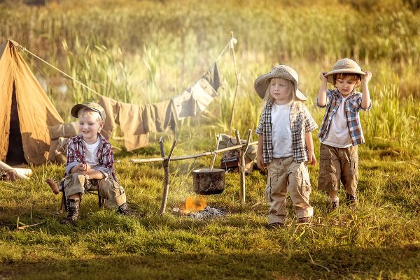 Детская фотосессия на природе