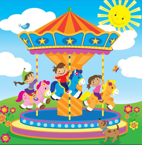Карусель мультяшная