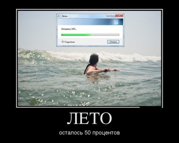Демотиваторы про лето