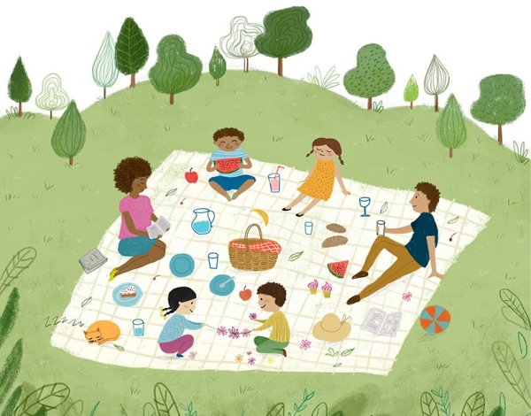 Пикник рисунок для детей
