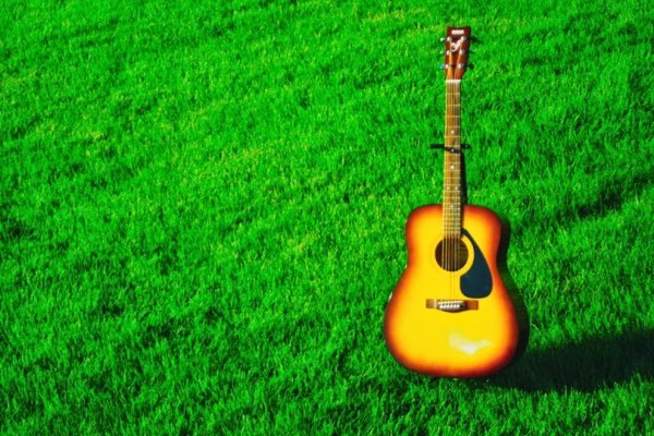 Гитара на фоне природы