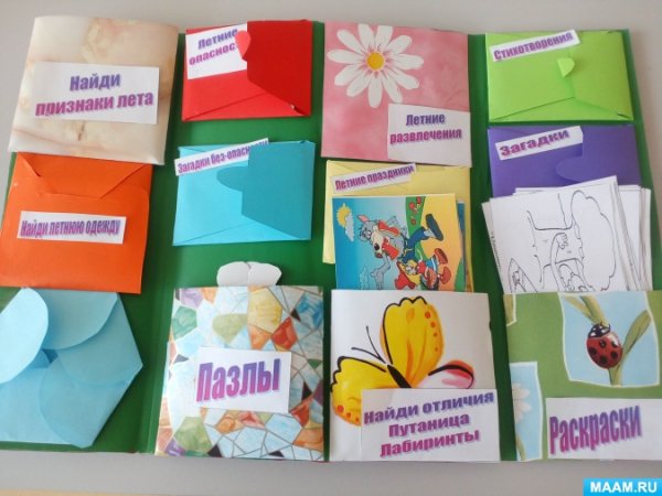 Лэпбук лето в младшей группе