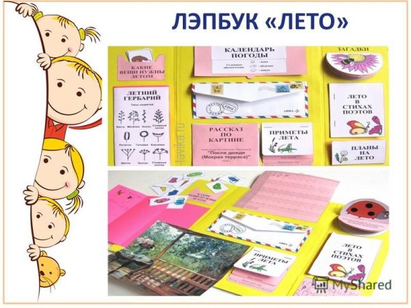 Лэпбук лето в младшей группе