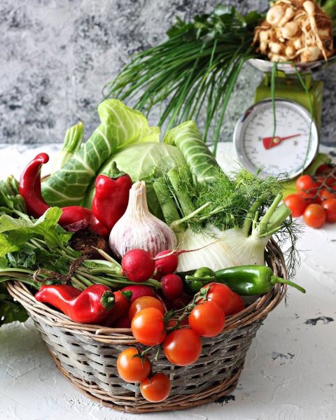 Урожай овощей и цветов