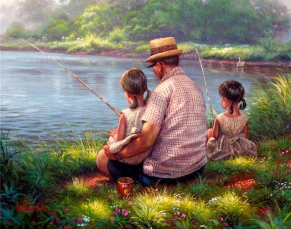 Художник Mark Keathley рыбалка