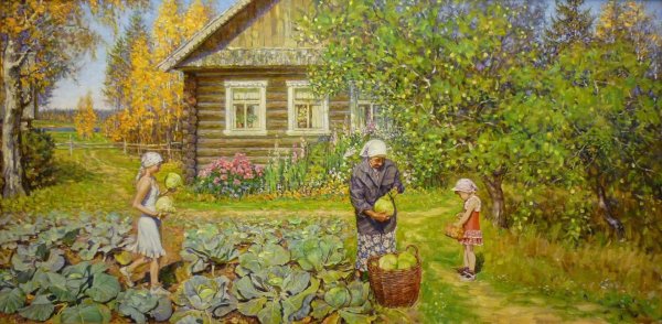 Петр Кончаловский сенокос