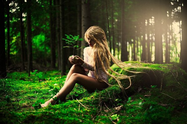 Девушка в лесу