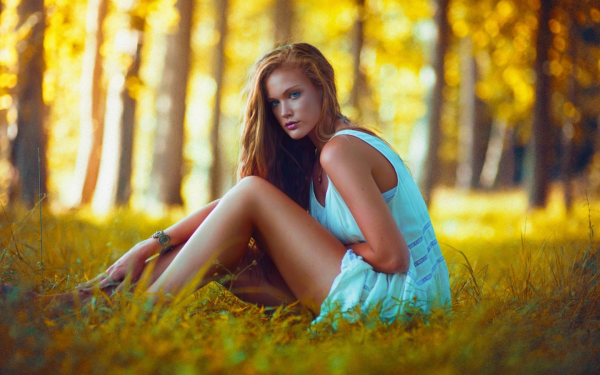 Фотосессия девушки на природе