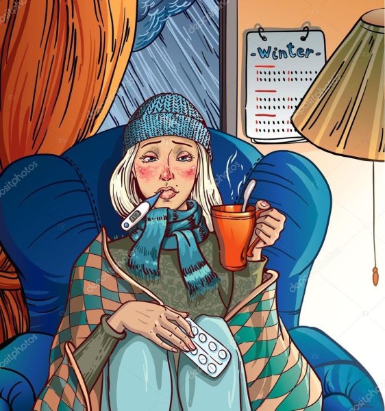 Простуда картинки для детей