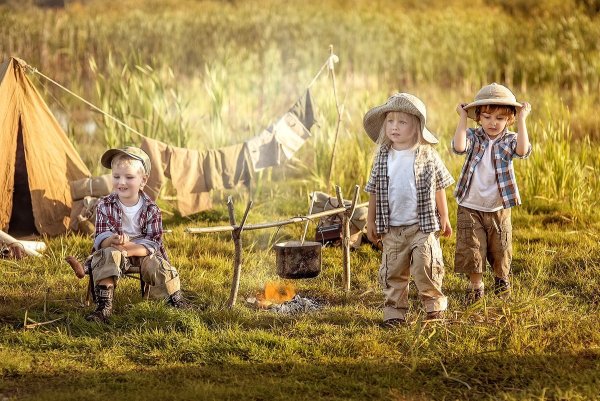 Детская фотосессия на природе