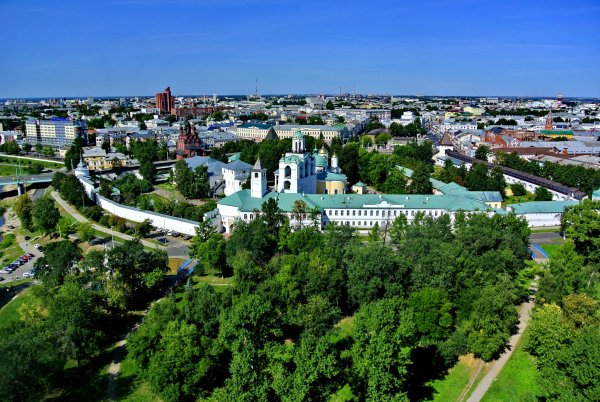 Спасо-Преображенский монастырь Ярославль панорама