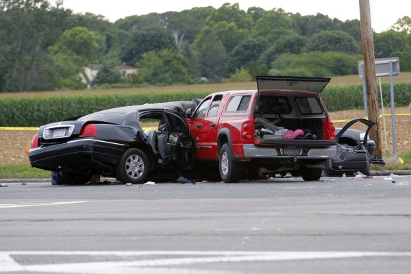 Боковое столкновение автомобилей