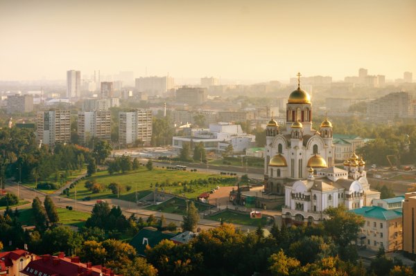 Храм на крови Екатеринбург с птичьего полета