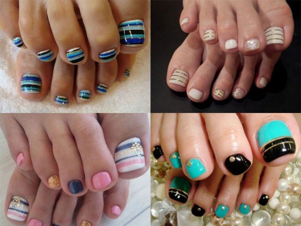Модный летний педикюр