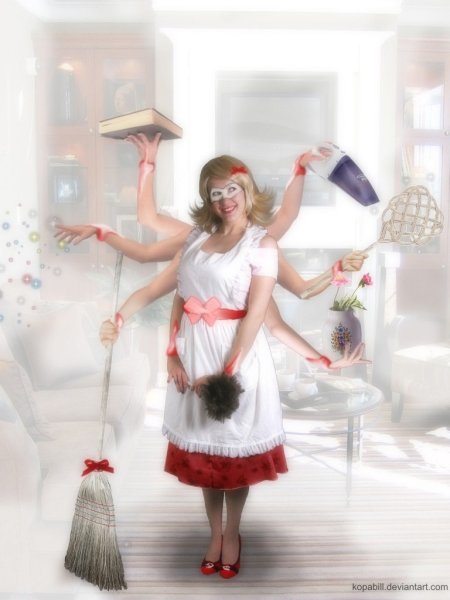 Смешная домохозяйка