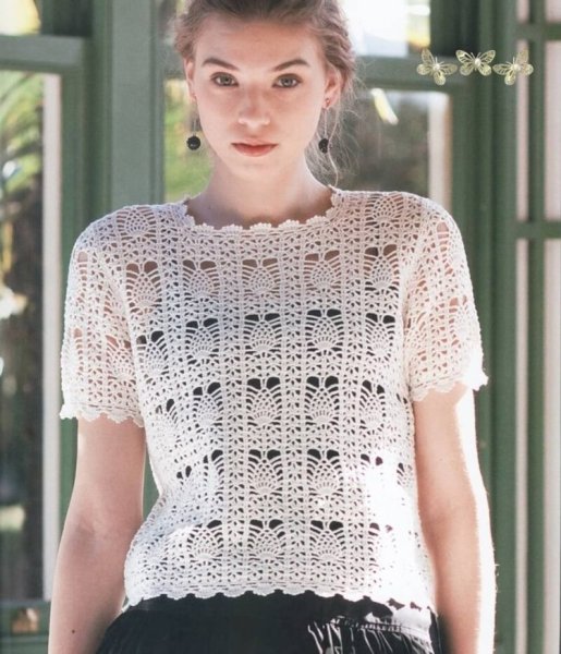Ажурная кофточка