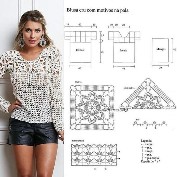 Вязание крючком ажурные кофточки для женщин