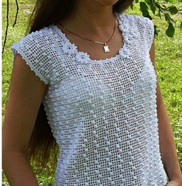 Летняя кофточка крючком