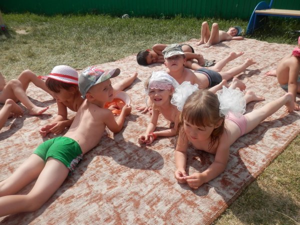 Летний закаливание детей