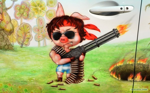 Темный силуэт с красными глазами