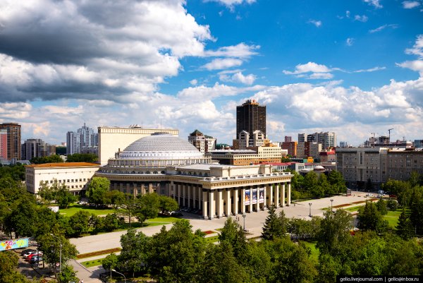 Новосибирск оперный с высоты