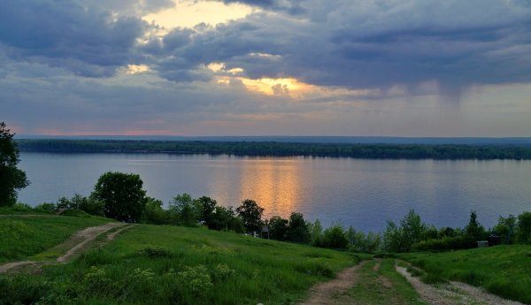 Приволжский река Волга