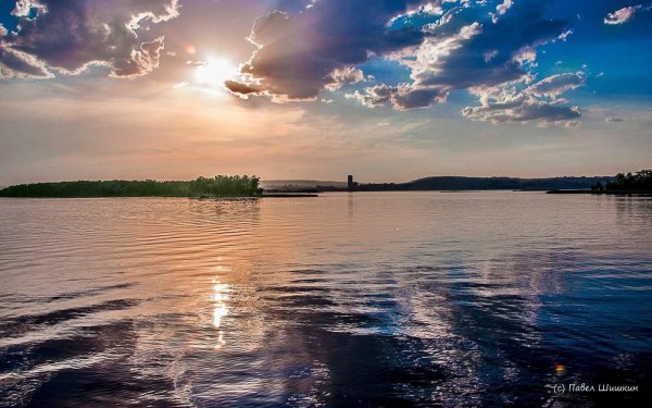 Утро река Волга Ярославль