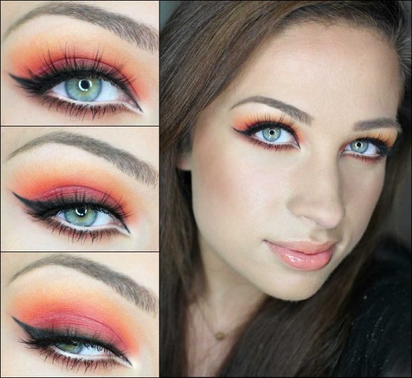 Яркий макияж глаз