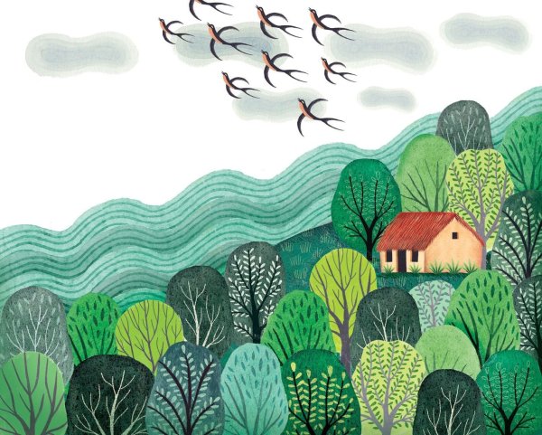 Стилизованный лес