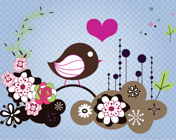 Весенние птицы вектор