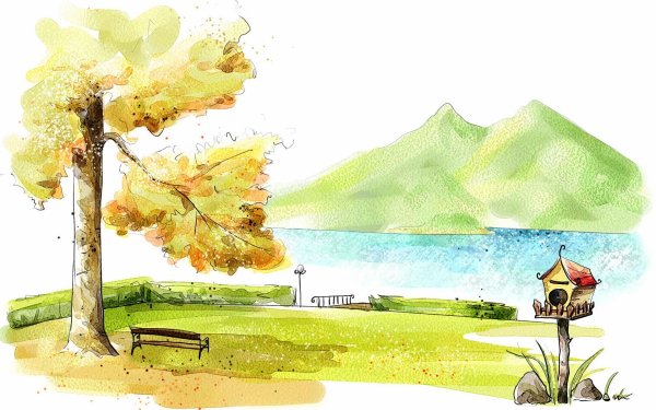 Пейзаж рисунок