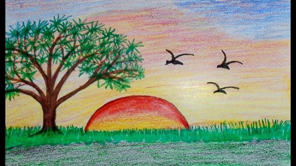 Рисунок на тему пейзаж настроения