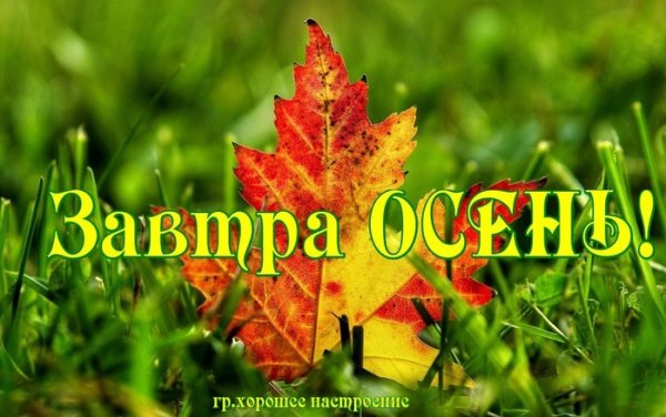 Прощай лето Здравствуй осень