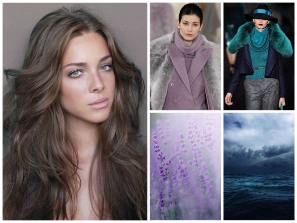 Холодное лето цветотип палитра