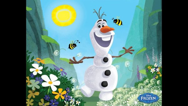 Олаф Снеговик лето