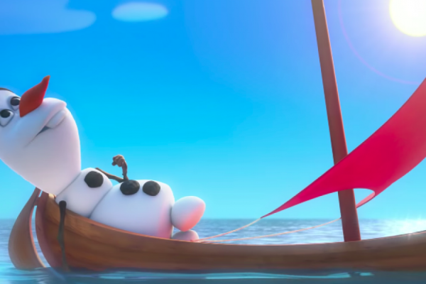 Олаф на пляже