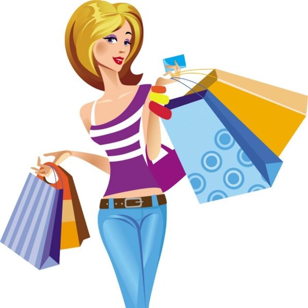 Девушка шоппинг