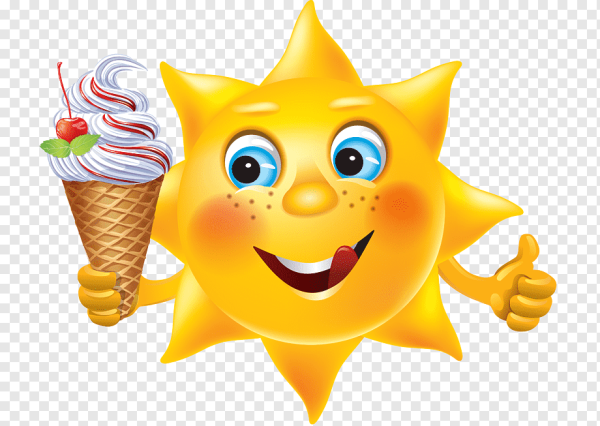 Смайлики летние Веселые