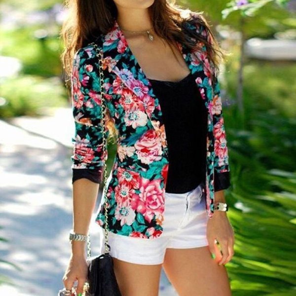 Кардиган с цветочками