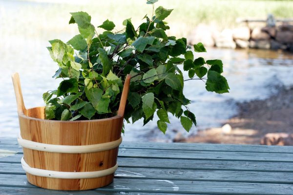 Веник, кадка баня пар