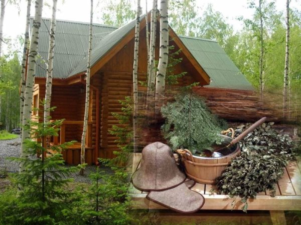 Банька летом