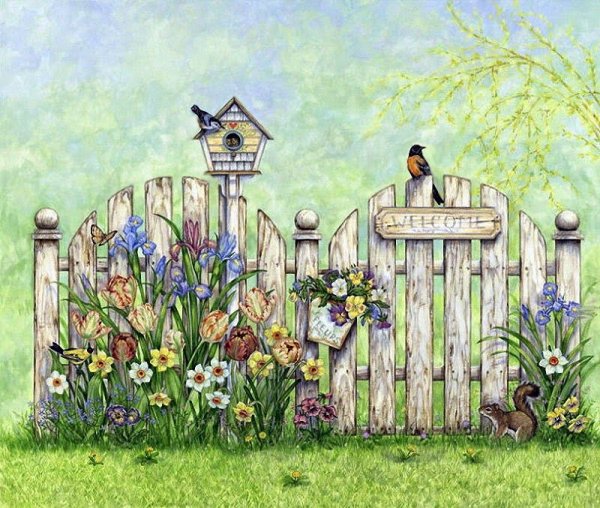 Фотоаппарат в цветах