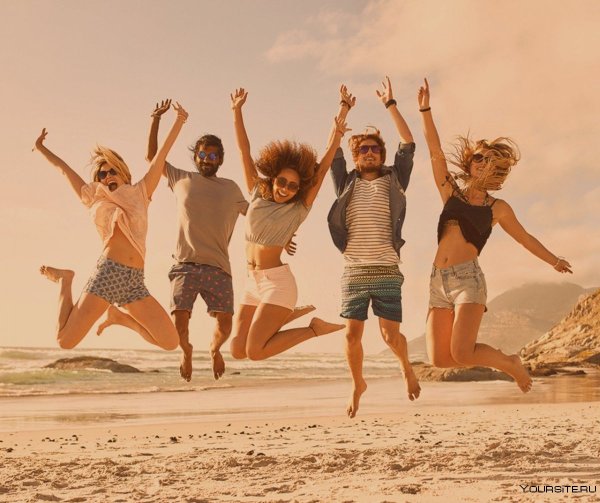 Море пляж веселье