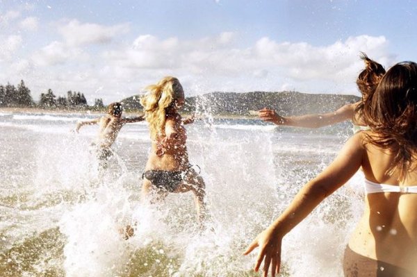 Необычная фотосессия на море