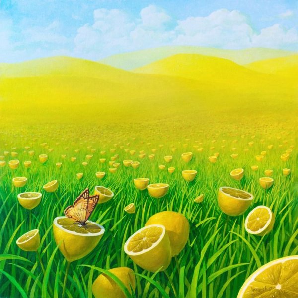 Виталий Уржумов лимонные картины
